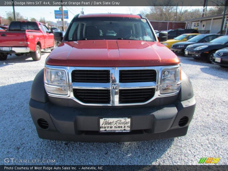 Sunburst Orange Pearl / Dark Slate Gray 2007 Dodge Nitro SXT 4x4