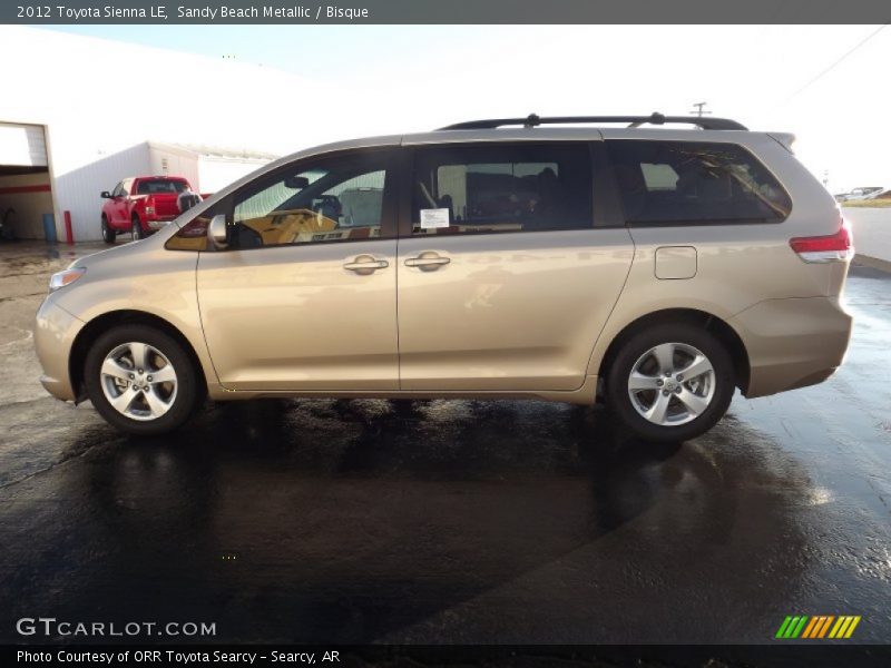 Sandy Beach Metallic / Bisque 2012 Toyota Sienna LE