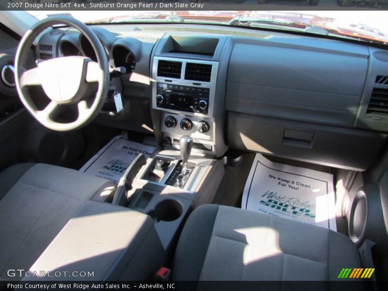 Sunburst Orange Pearl / Dark Slate Gray 2007 Dodge Nitro SXT 4x4