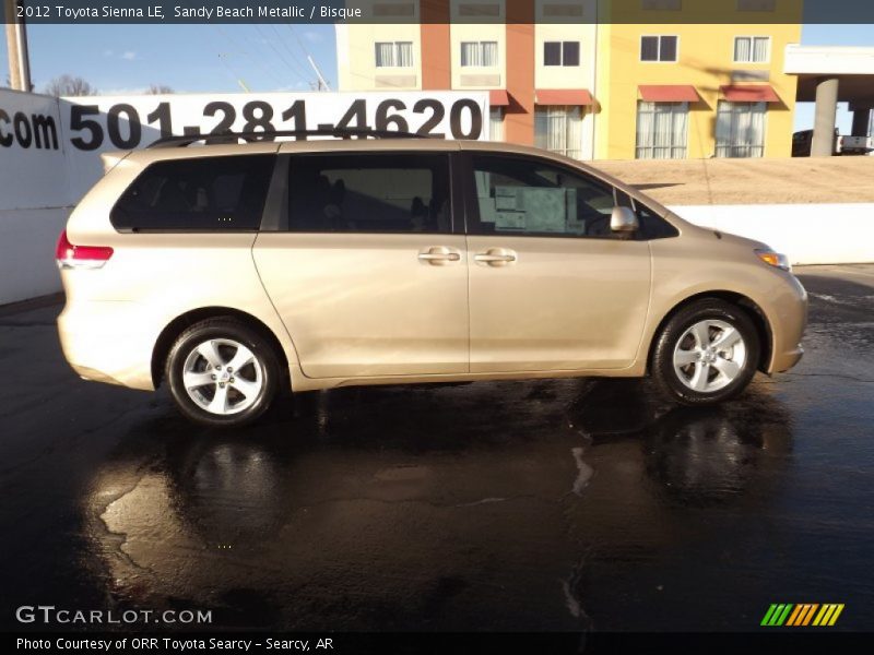 Sandy Beach Metallic / Bisque 2012 Toyota Sienna LE