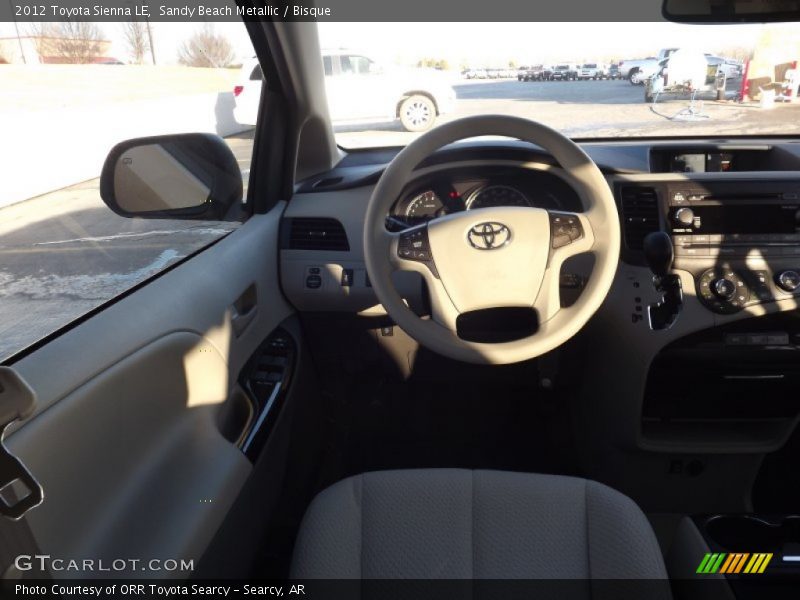 Sandy Beach Metallic / Bisque 2012 Toyota Sienna LE