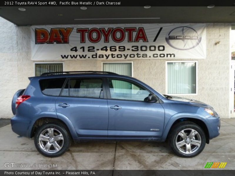 Pacific Blue Metallic / Dark Charcoal 2012 Toyota RAV4 Sport 4WD