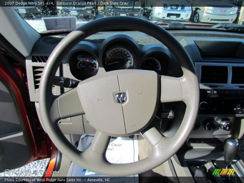 Sunburst Orange Pearl / Dark Slate Gray 2007 Dodge Nitro SXT 4x4