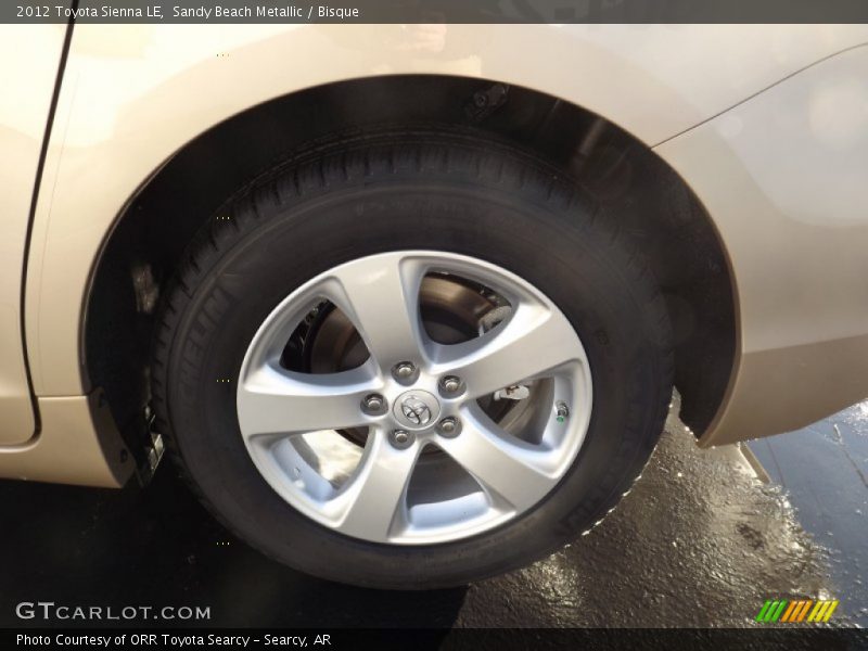 Sandy Beach Metallic / Bisque 2012 Toyota Sienna LE