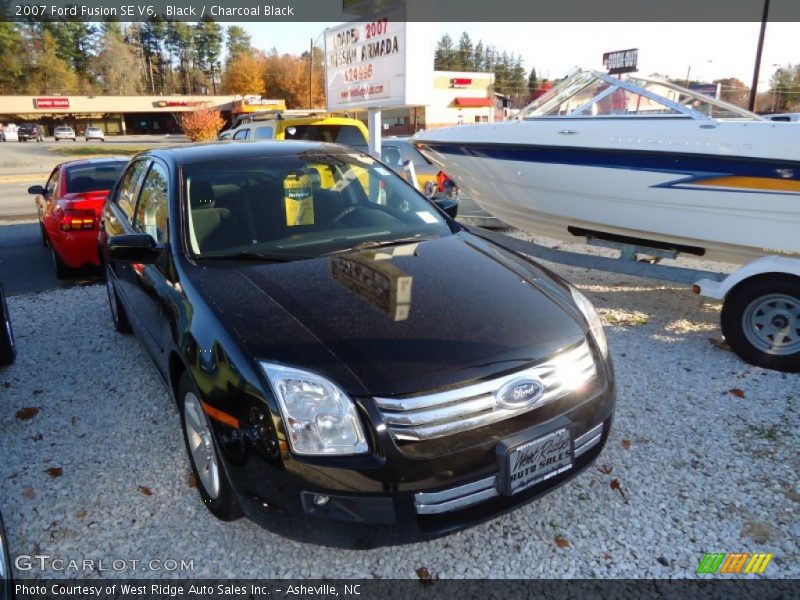 Black / Charcoal Black 2007 Ford Fusion SE V6