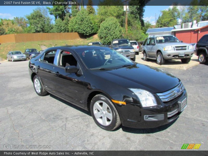 Black / Charcoal Black 2007 Ford Fusion SE V6