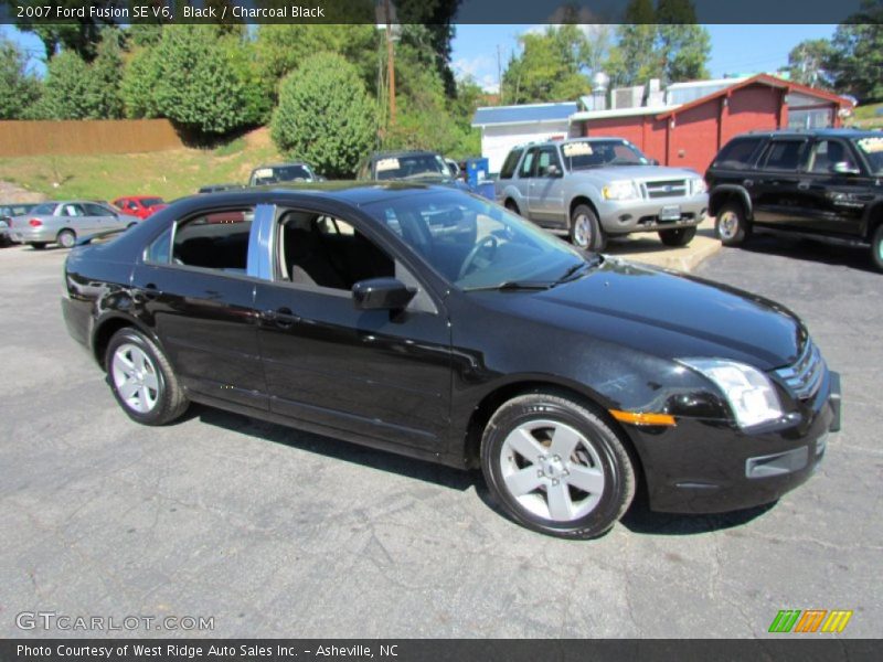 Black / Charcoal Black 2007 Ford Fusion SE V6