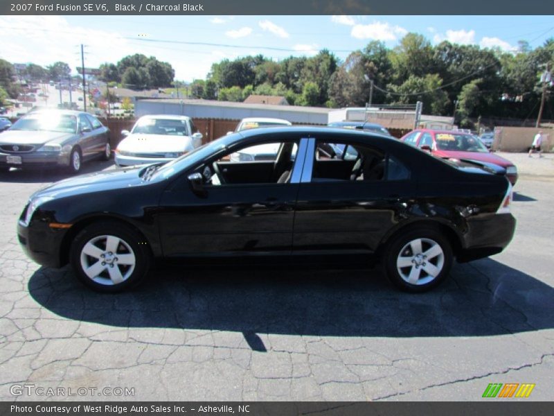 Black / Charcoal Black 2007 Ford Fusion SE V6