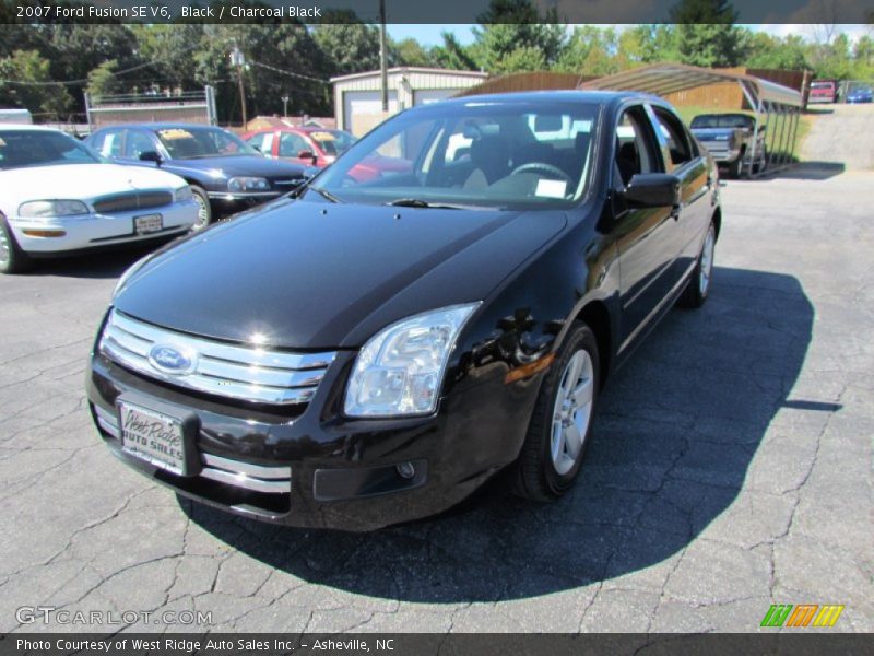 Black / Charcoal Black 2007 Ford Fusion SE V6