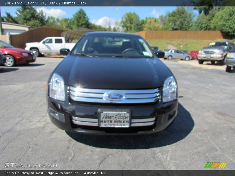 Black / Charcoal Black 2007 Ford Fusion SE V6