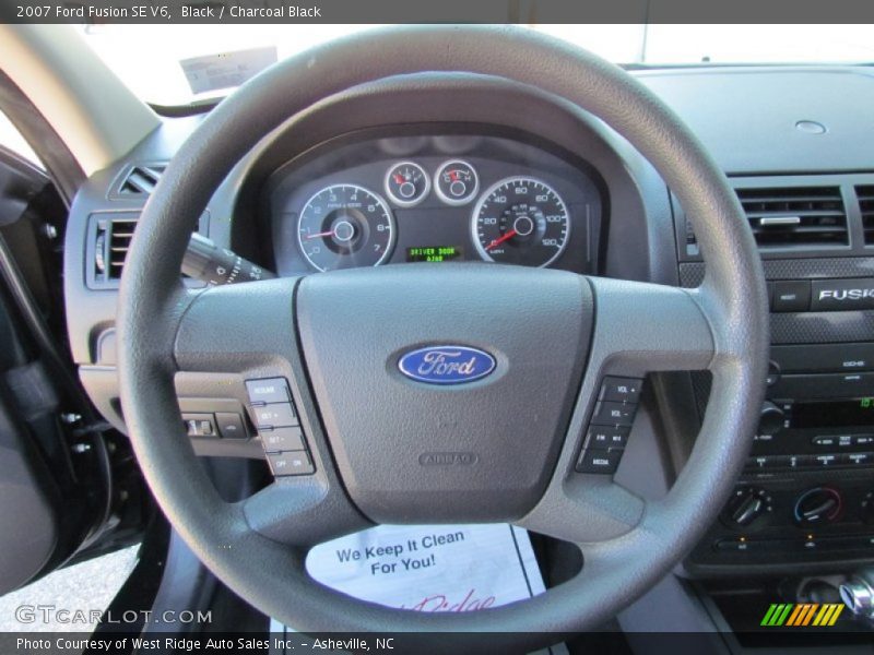 Black / Charcoal Black 2007 Ford Fusion SE V6