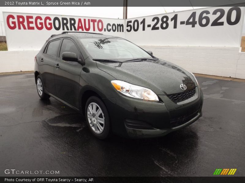 Spruce Green Mica / Ash 2012 Toyota Matrix L