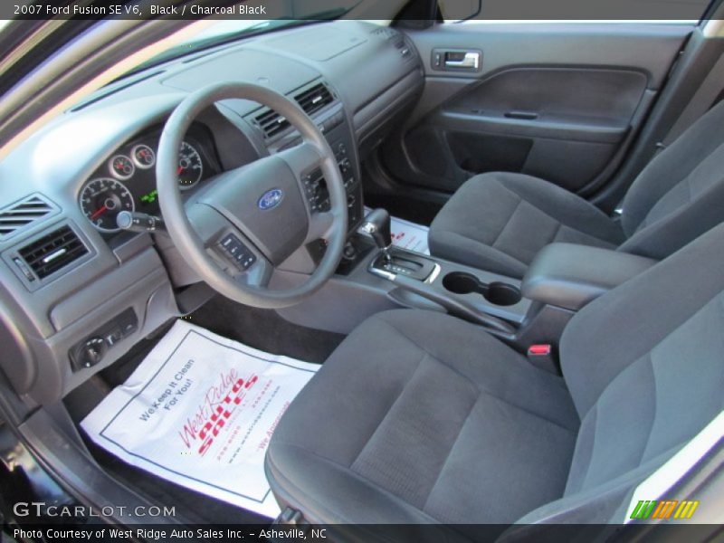 Black / Charcoal Black 2007 Ford Fusion SE V6