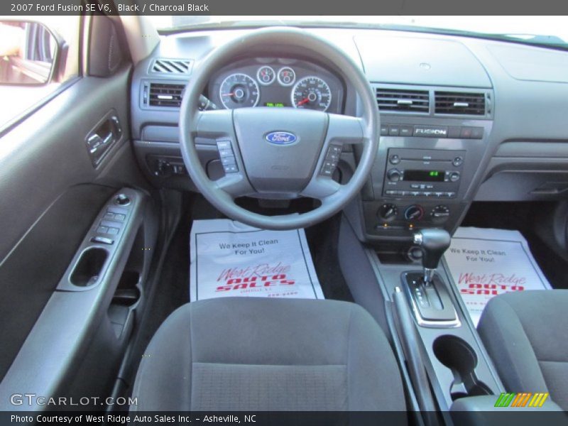 Black / Charcoal Black 2007 Ford Fusion SE V6