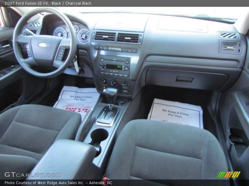 Black / Charcoal Black 2007 Ford Fusion SE V6
