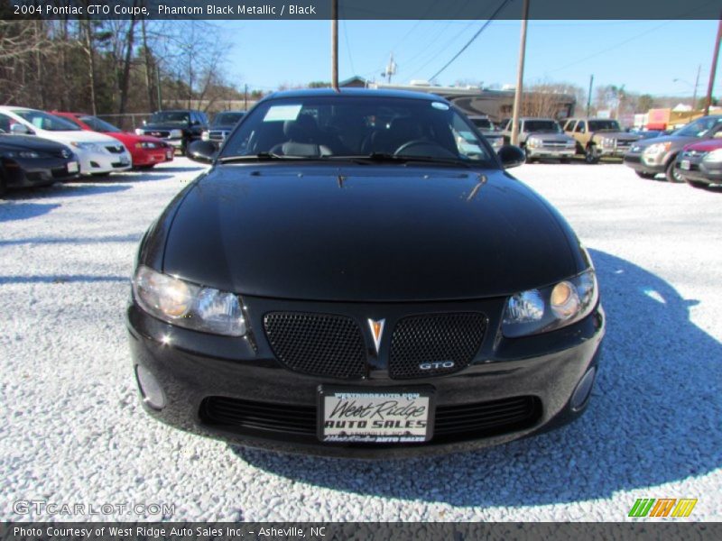 Phantom Black Metallic / Black 2004 Pontiac GTO Coupe