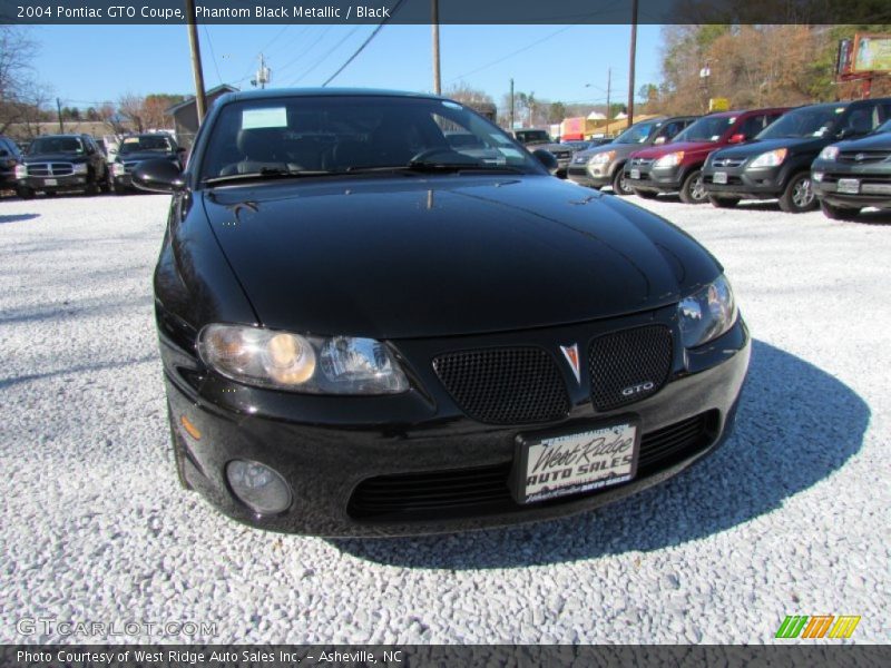 Phantom Black Metallic / Black 2004 Pontiac GTO Coupe