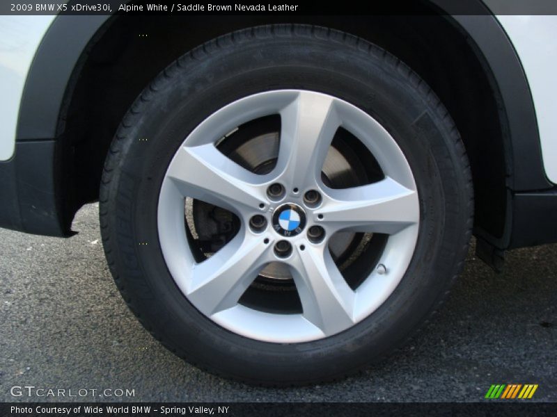 Alpine White / Saddle Brown Nevada Leather 2009 BMW X5 xDrive30i