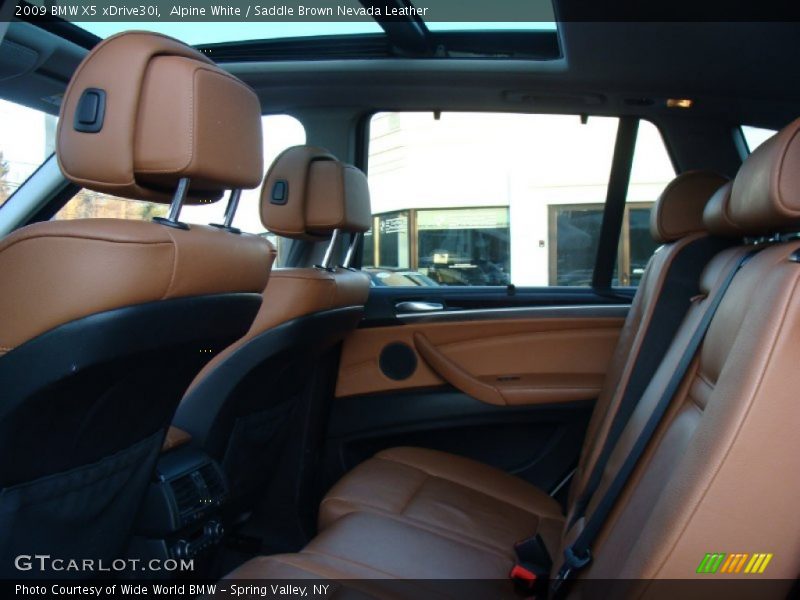 Alpine White / Saddle Brown Nevada Leather 2009 BMW X5 xDrive30i
