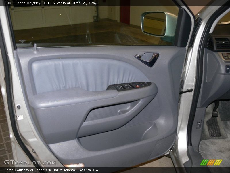 Silver Pearl Metallic / Gray 2007 Honda Odyssey EX-L