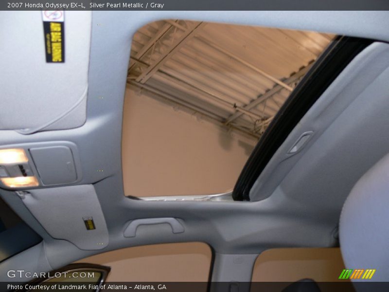 Silver Pearl Metallic / Gray 2007 Honda Odyssey EX-L