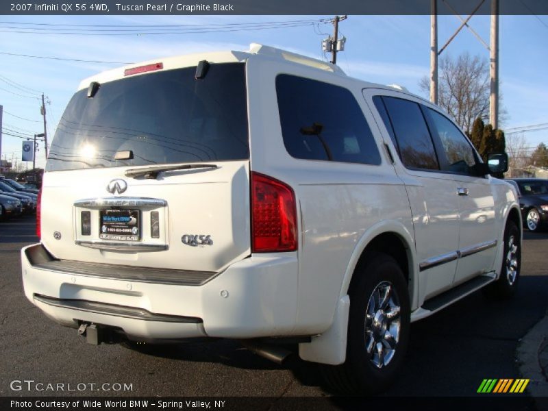 Tuscan Pearl / Graphite Black 2007 Infiniti QX 56 4WD