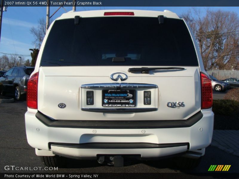 Tuscan Pearl / Graphite Black 2007 Infiniti QX 56 4WD