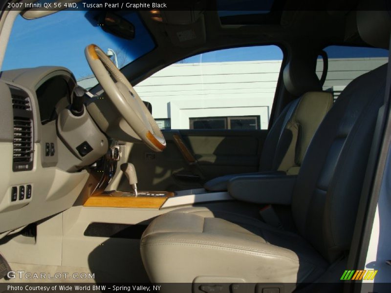 Tuscan Pearl / Graphite Black 2007 Infiniti QX 56 4WD