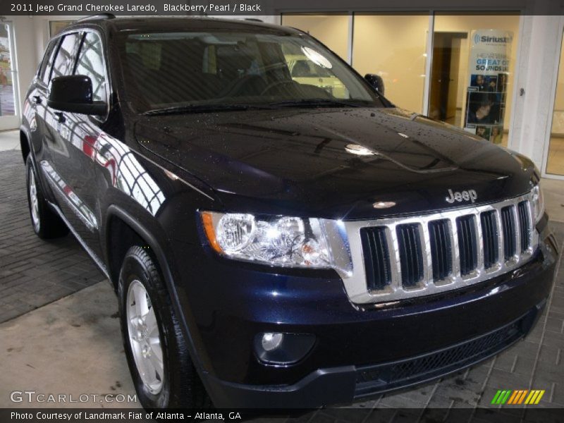 Blackberry Pearl / Black 2011 Jeep Grand Cherokee Laredo