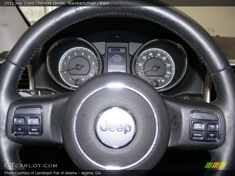Blackberry Pearl / Black 2011 Jeep Grand Cherokee Laredo
