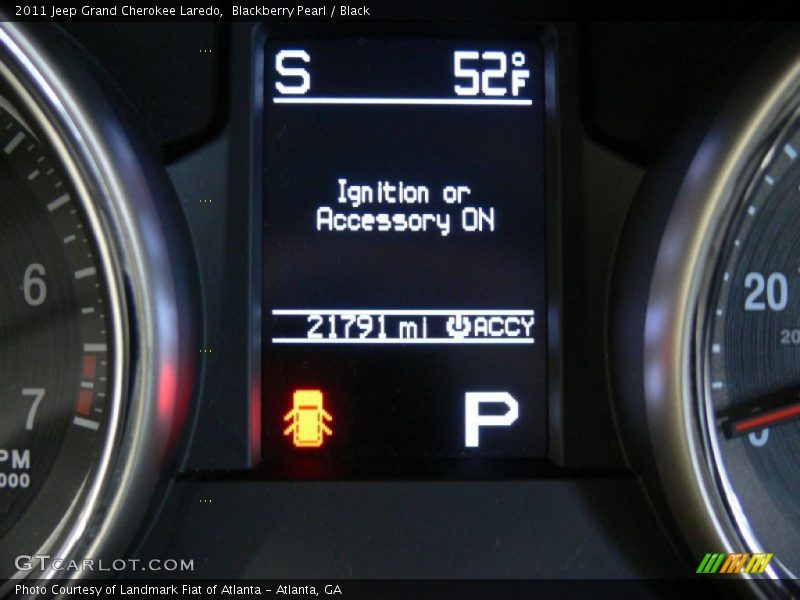 Blackberry Pearl / Black 2011 Jeep Grand Cherokee Laredo