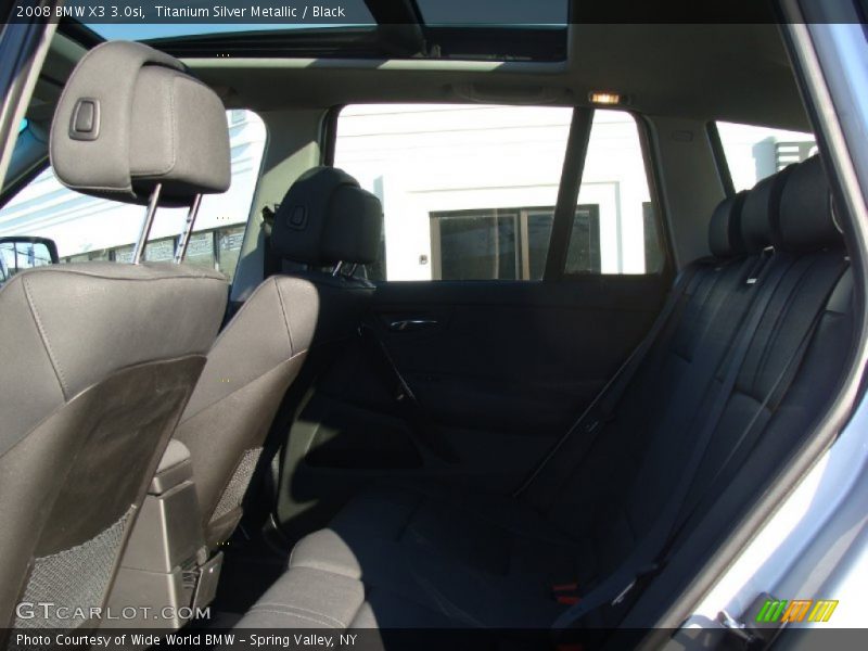 Titanium Silver Metallic / Black 2008 BMW X3 3.0si