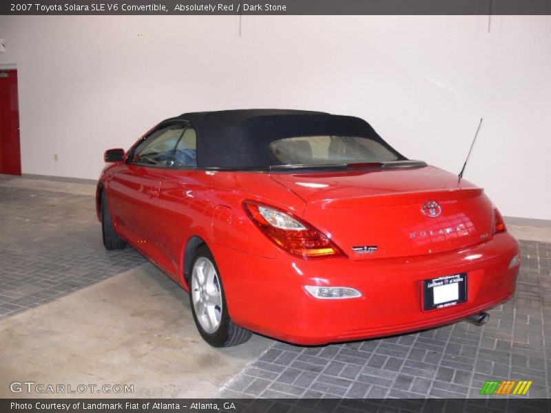 Absolutely Red / Dark Stone 2007 Toyota Solara SLE V6 Convertible