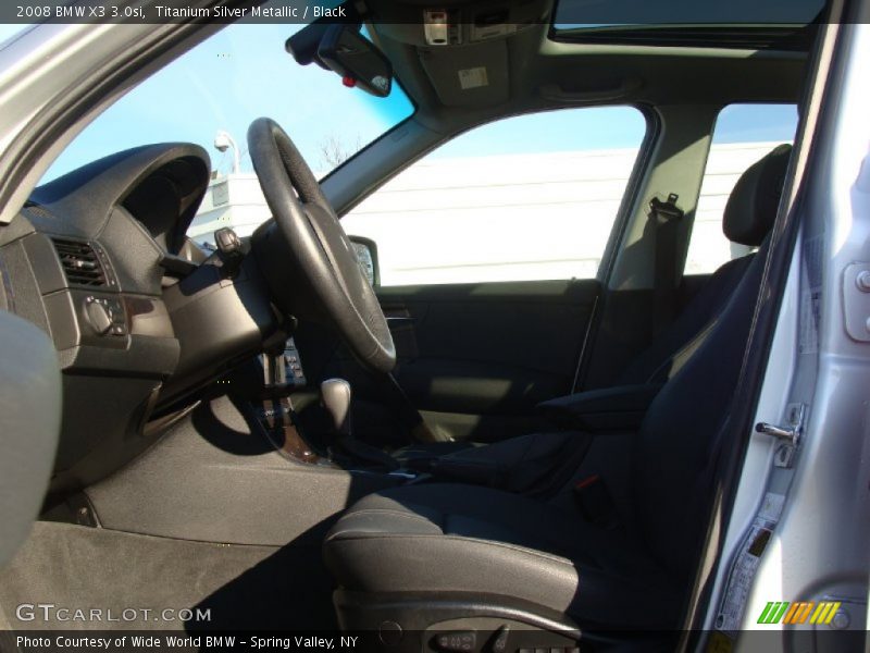 Titanium Silver Metallic / Black 2008 BMW X3 3.0si