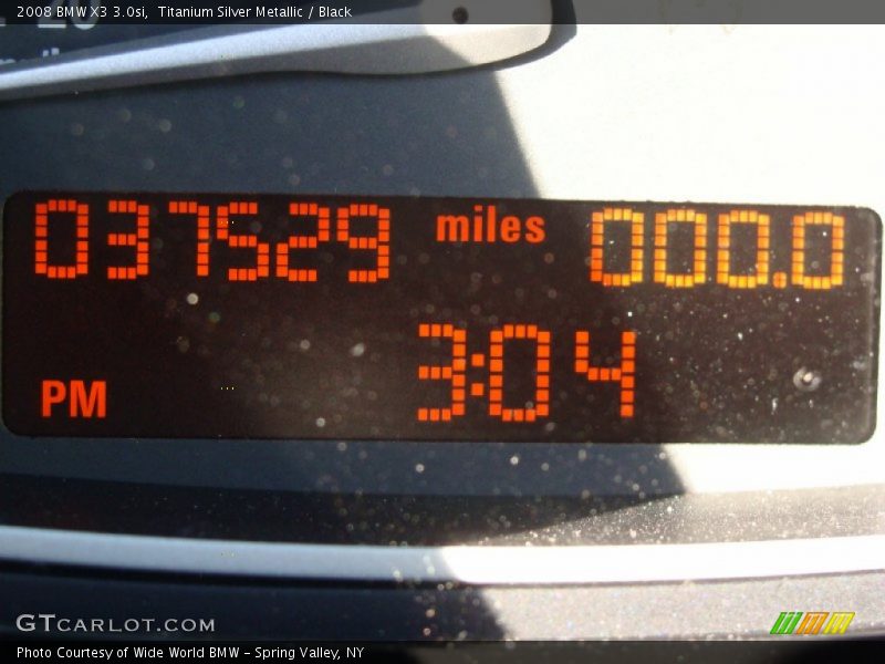Titanium Silver Metallic / Black 2008 BMW X3 3.0si