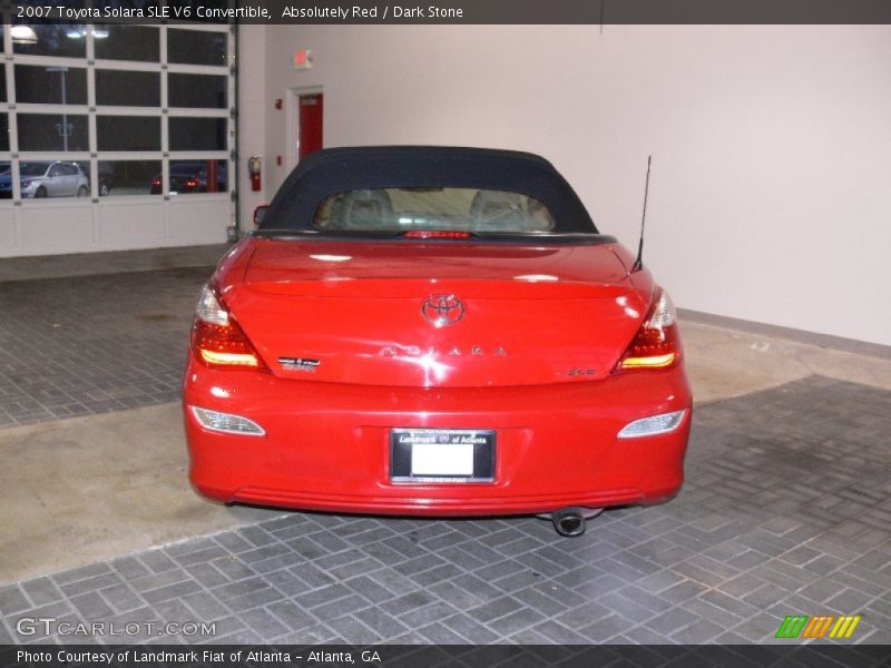 Absolutely Red / Dark Stone 2007 Toyota Solara SLE V6 Convertible