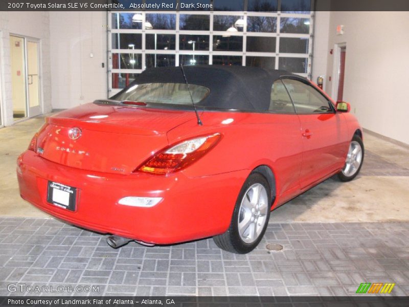 Absolutely Red / Dark Stone 2007 Toyota Solara SLE V6 Convertible