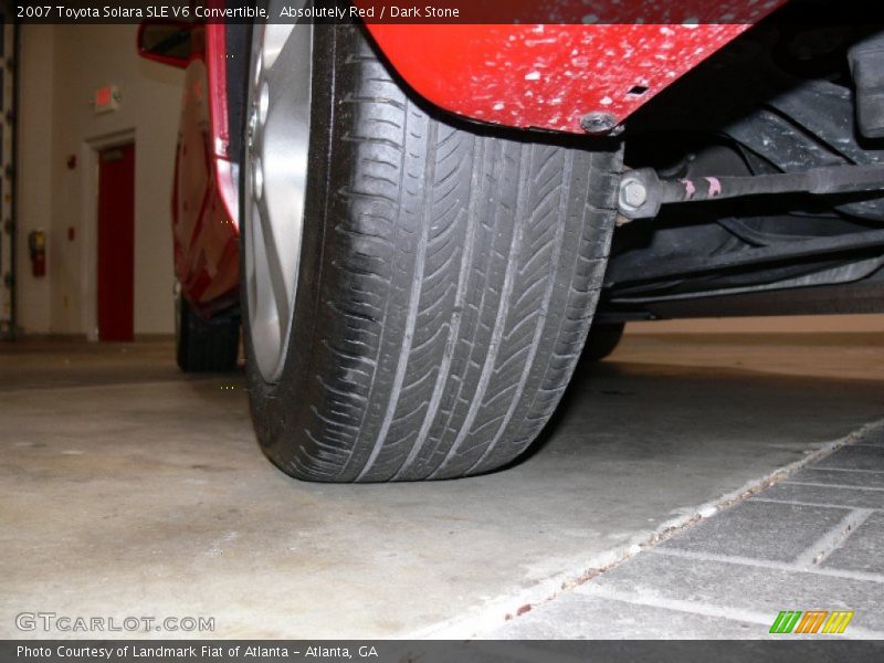 Absolutely Red / Dark Stone 2007 Toyota Solara SLE V6 Convertible