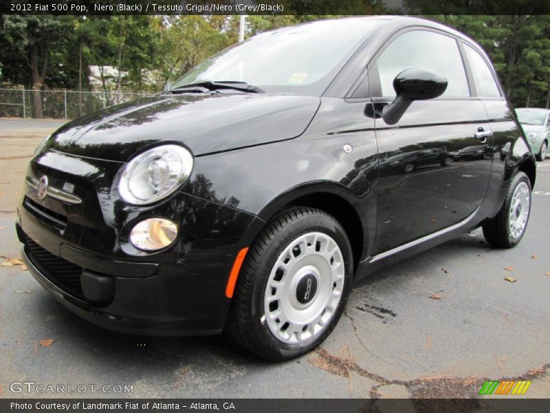 Nero (Black) / Tessuto Grigio/Nero (Grey/Black) 2012 Fiat 500 Pop