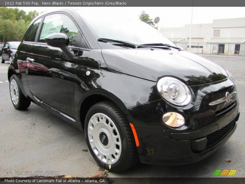 Nero (Black) / Tessuto Grigio/Nero (Grey/Black) 2012 Fiat 500 Pop
