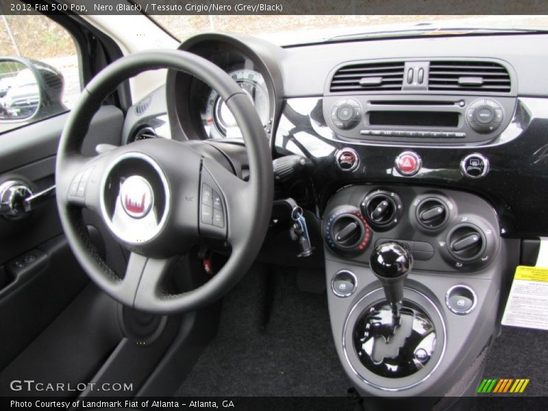 Nero (Black) / Tessuto Grigio/Nero (Grey/Black) 2012 Fiat 500 Pop
