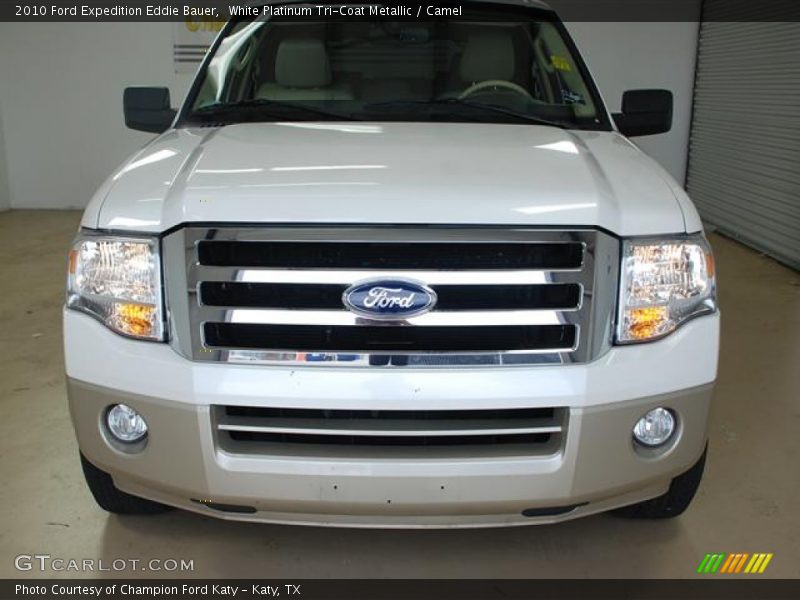 White Platinum Tri-Coat Metallic / Camel 2010 Ford Expedition Eddie Bauer