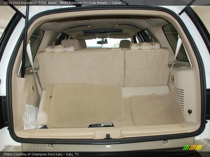White Platinum Tri-Coat Metallic / Camel 2010 Ford Expedition Eddie Bauer