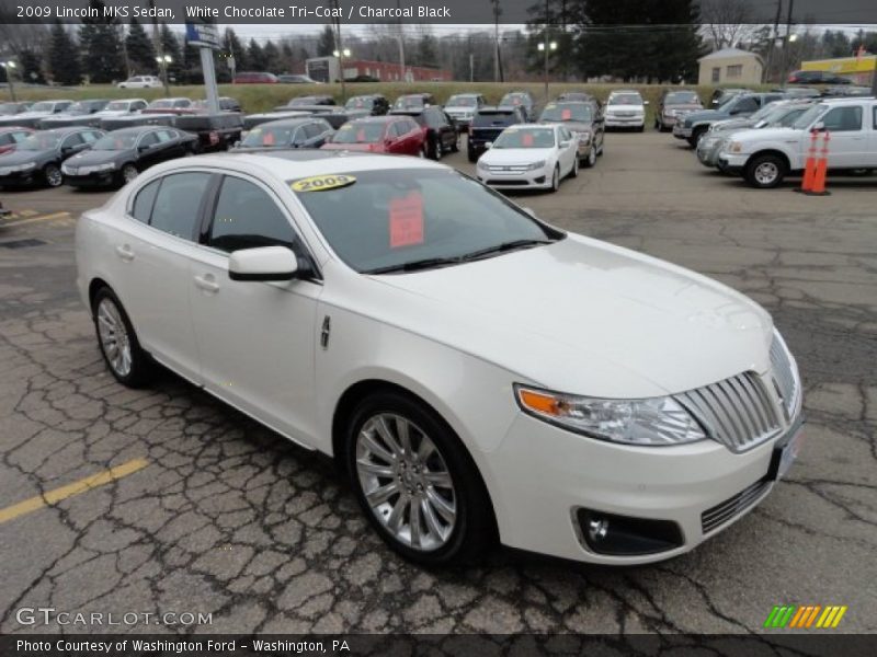 White Chocolate Tri-Coat / Charcoal Black 2009 Lincoln MKS Sedan