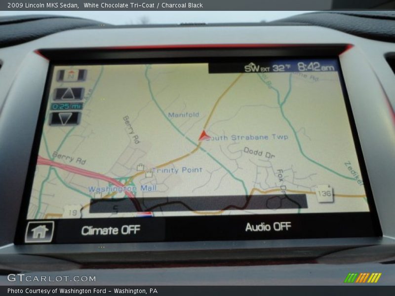White Chocolate Tri-Coat / Charcoal Black 2009 Lincoln MKS Sedan
