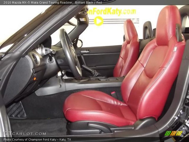  2010 MX-5 Miata Grand Touring Roadster Red Interior