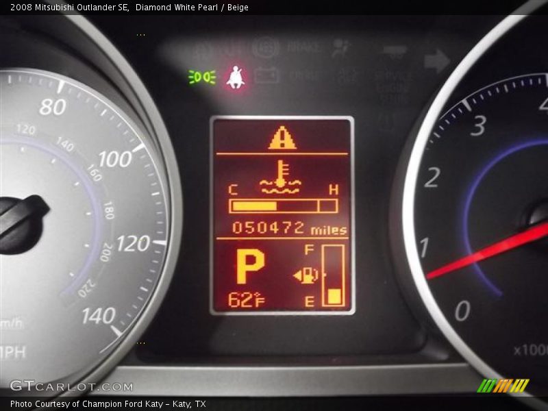 Diamond White Pearl / Beige 2008 Mitsubishi Outlander SE