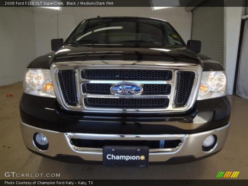 Black / Medium/Dark Flint 2008 Ford F150 XLT SuperCrew