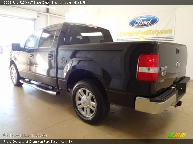 Black / Medium/Dark Flint 2008 Ford F150 XLT SuperCrew