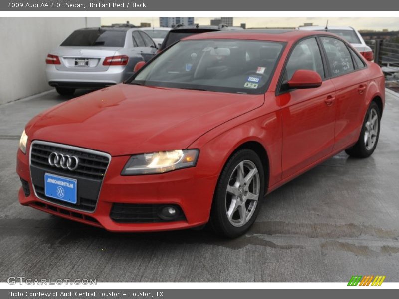 Brilliant Red / Black 2009 Audi A4 2.0T Sedan